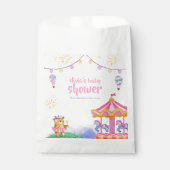 おもしろい魔法の熱気球回転木馬ベビーシャワー フェイバーバッグ (正面)