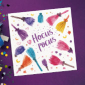 おもしろい魔法カラーブロークストウィッチウォーターカラースクリプト スタンダードカクテルナプキン