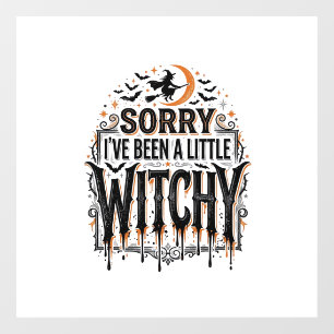 おもしろい魔法使いのハロウィン ビンテージの彫刻Tシャツ デザイン ウィンドウサイン