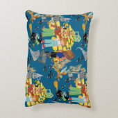 おもしろい魔法使いオズの青い子供のデザイン アクセントクッション (裏面(縦))