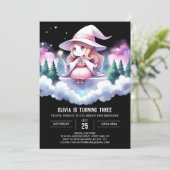おもしろい魔法使い誕生日 招待状 (スタンド正面)