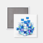 おもしろい魔法立方体 マグネット (正面/裏面)