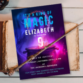 おもしろい魔法紫Wiccaウィザードポーション醸造毒 招待状