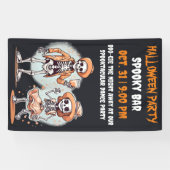 おもしろい魔法魔女ポーション釜 横断幕 (横)