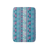 おもしろい魚すごい及び帆船模様 バスマット (正面縦)