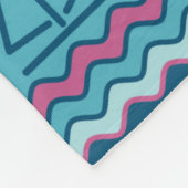 おもしろい魚すごい及び帆船模様 フリースブランケット (角)