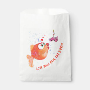 おもしろい魚と虫の景品袋 フェイバーバッグ