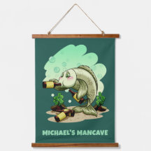 おもしろい魚の飲みカスタム文字&カラー