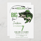 おもしろい魚バスの誕生日ポートレート, 招待状 (正面/裏面)