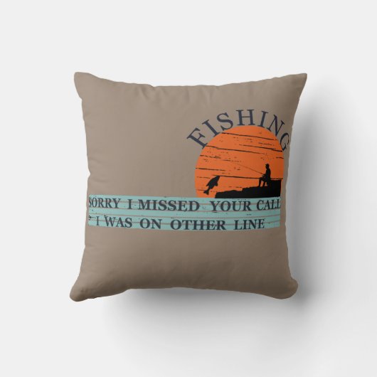 おもしろい魚釣りことわざ クッション (裏面)