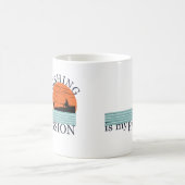 おもしろい魚釣りことわざ コーヒーマグカップ (中央)