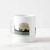 おもしろい魚釣りことわざ コーヒーマグカップ (正面左)