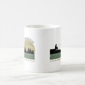 おもしろい魚釣りことわざ コーヒーマグカップ (中央)