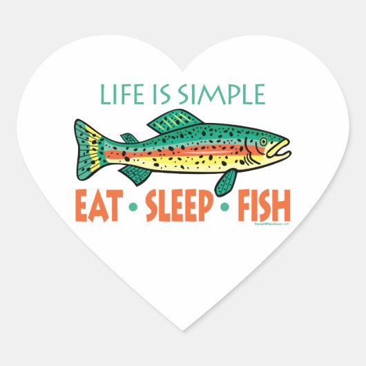 おもしろい魚釣りことわざ ハートシール (正面)