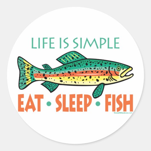 おもしろい魚釣りことわざ ラウンドシール (正面)