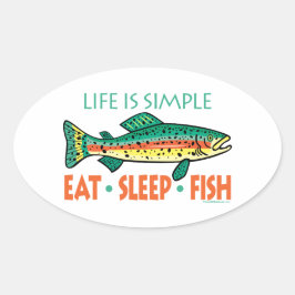おもしろい魚釣りことわざ 楕円形シール