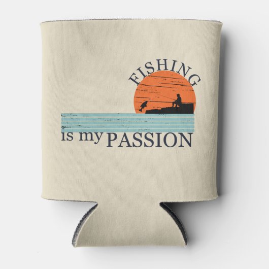 おもしろい魚釣りことわざ 缶クーラー (正面)