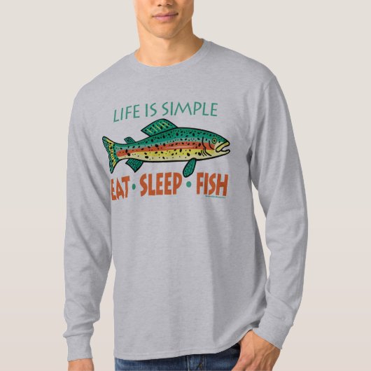 おもしろい魚釣りことわざ Tシャツ (正面)