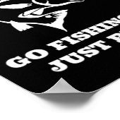 おもしろい魚釣りもしあなたは醜く悲しい行魚釣り ポスター (角)