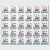 おもしろい魚釣りギフトパーソナライズされた ラッピングペーパー (フラット)