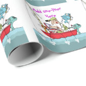 おもしろい魚釣りギフトパーソナライズされた ラッピングペーパー (ロールコーナー)