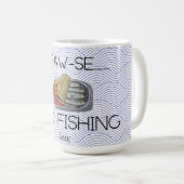 おもしろい魚釣りギフトPAW-SEゴー魚釣り コーヒーマグカップ (正面右)
