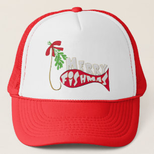 おもしろい魚釣りクリスマスメリーフィッシュ キャップ