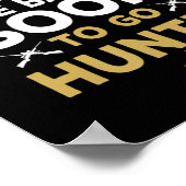 おもしろい魚釣りハンター狩りフィッシャーマンギフト ポスター (角)