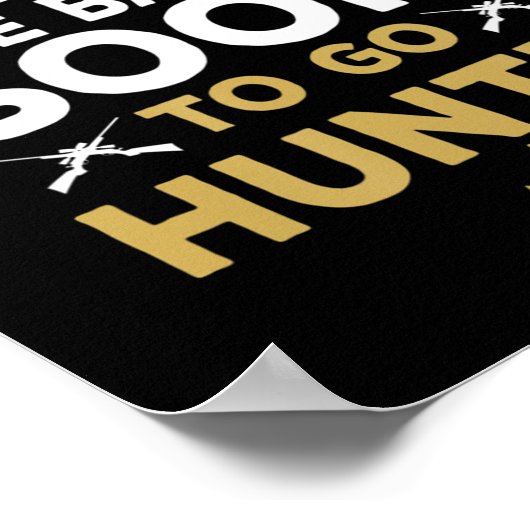 おもしろい魚釣りハンター狩りフィッシャーマンギフト ポスター (角)