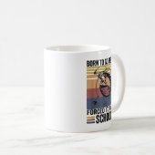 おもしろい魚釣りバスフィッシュ釣り人生まれの子供が行く コーヒーマグカップ (正面右)