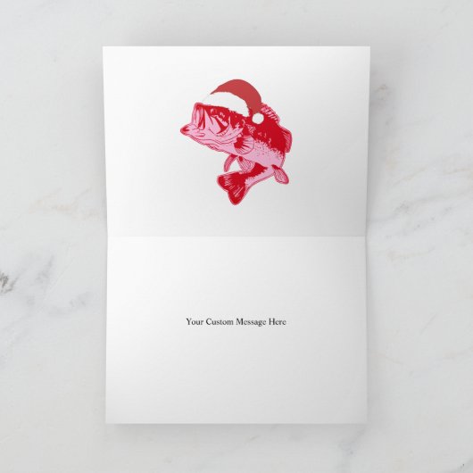 おもしろい魚釣りプンクリスマスフェスティバルカスタムバス シーズンカード (内部)