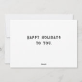 おもしろい魚釣りホリデーカード シーズンカード (裏面)