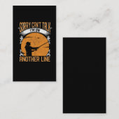 おもしろい魚釣りライン内向フィッシャー 名刺 (正面/裏面)