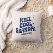 おもしろい魚釣りリールクール祖父の日ギフト クッション (ブランケット)