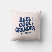 おもしろい魚釣りリールクール祖父の日ギフト クッション (正面)