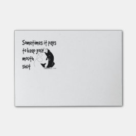 おもしろい魚釣り保引用文口を閉じる ポストイット