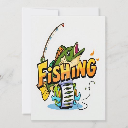 おもしろい魚釣り冒険 招待状 (正面)