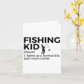 おもしろい魚釣り子の定義 カード (黄色い花)