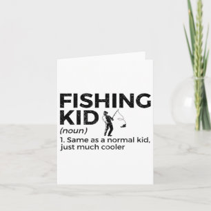 おもしろい魚釣り子の定義 カード