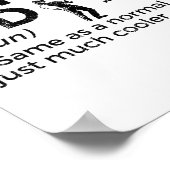 おもしろい魚釣り子の定義 ポスター (角)