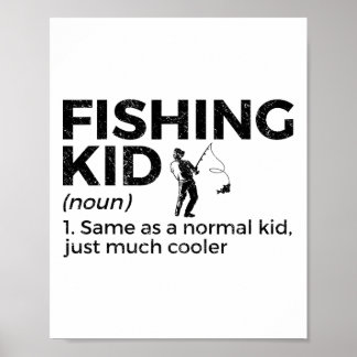 おもしろい魚釣り子の定義 ポスター
