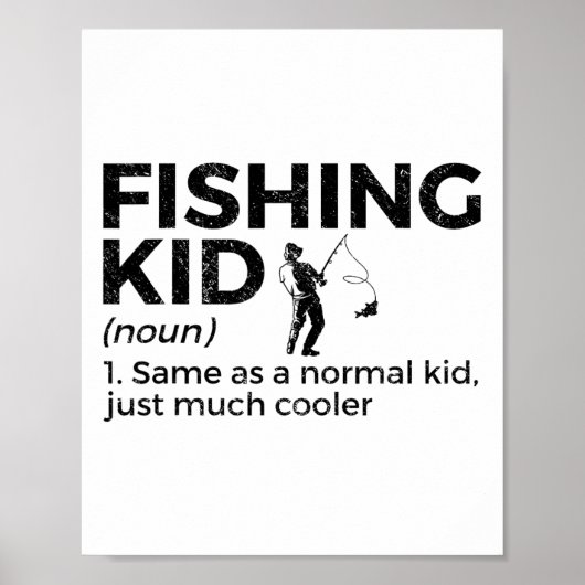 おもしろい魚釣り子の定義 ポスター (正面)