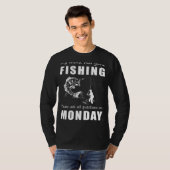 おもしろい魚釣り州の心のT型の遅延質問 Tシャツ (正面フル)