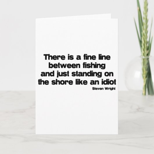 おもしろい魚釣り引用文 カード (正面)