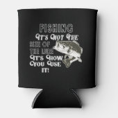 おもしろい魚釣り引用文 缶クーラー (正面)