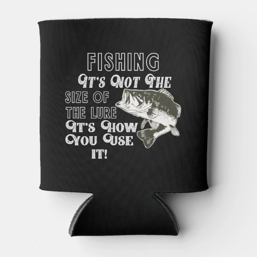 おもしろい魚釣り引用文 缶クーラー (正面)