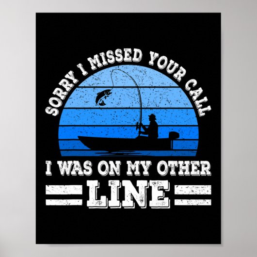 おもしろい魚釣り恋しく思すまない ポスター (正面)