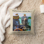 おもしろい魚釣り装飾用クッション クッション (ブランケット)