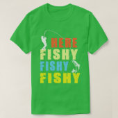 おもしろい魚釣り4 Tシャツ (デザイン正面)