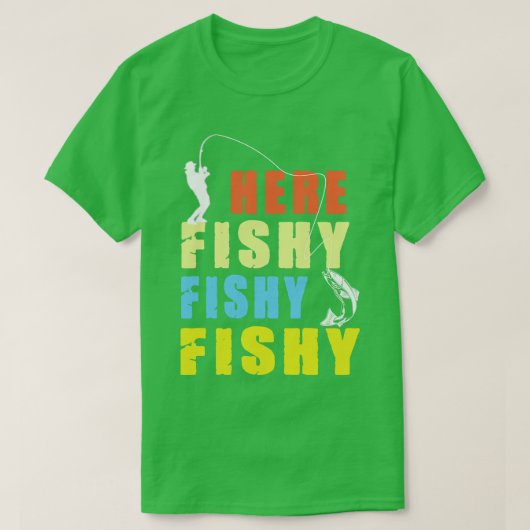 おもしろい魚釣り4 Tシャツ (デザイン正面)